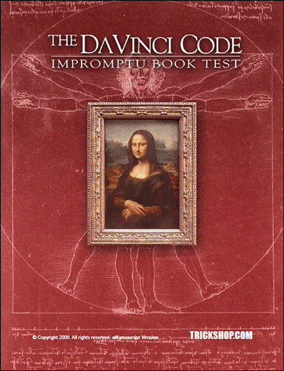 Davinci Code Impromptu Book Test