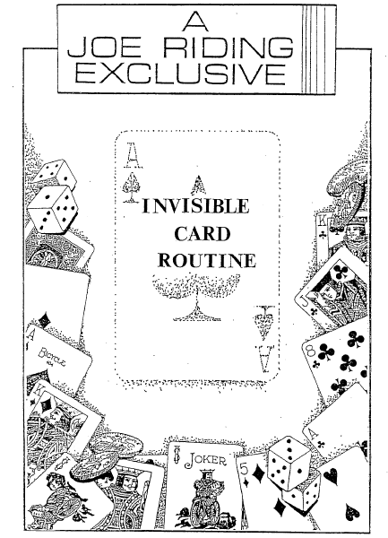 Joe Riding - Invisible Card Routine PDF