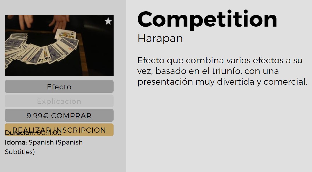 Competition by Harapan Ong (video download)