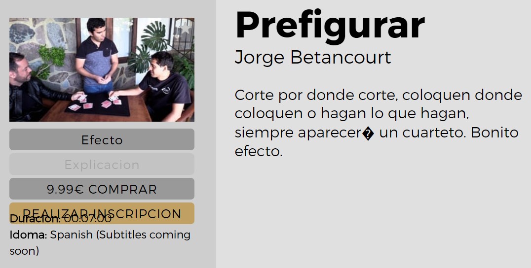 Prefigurar by Jorge Betancourt (video download Spanish)