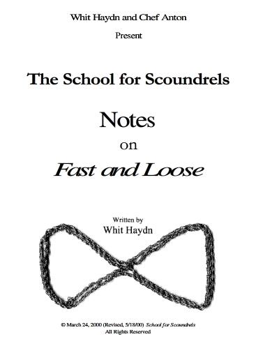 School for Scoundrels - Notes on the Fast and Loose (PDF ebook Download)