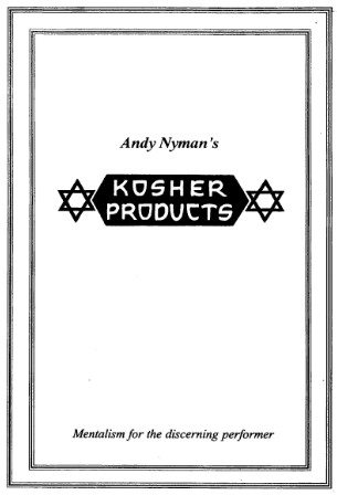 Andy Nyman - Kosher Products