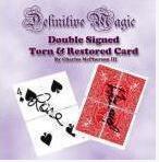 Definitive Double Signed Torn & Restored Card (Video Download)