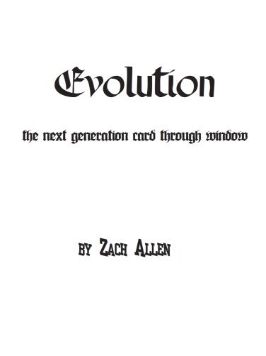 Zach Allen - Evolution