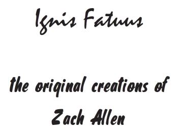 Zach Allen - Ignis Fatuus