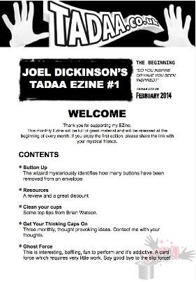 Joel Dickinson - TADAA EZINE Issue 1