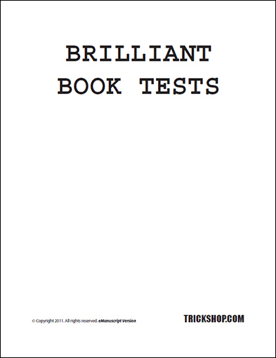 Trickshop Brilliant Book Tests by UF Grant, Richard Himber