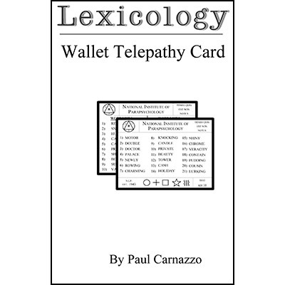 Lexicology with Wallet Telepathy Card by Paul Carnazzo (PDF Download)