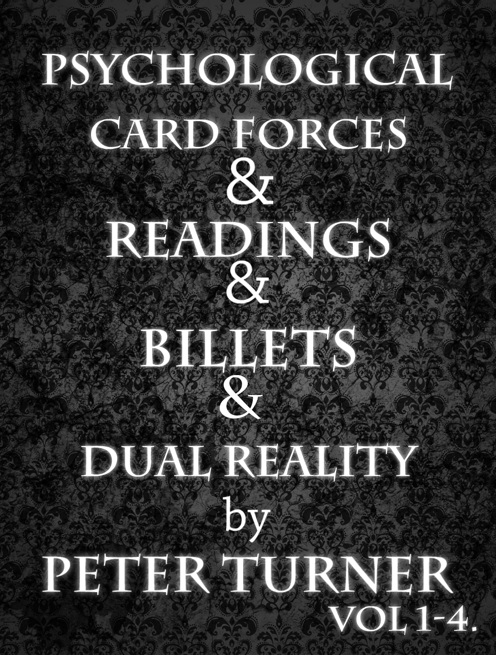Mentalism Masterclass Vol 1-4 by Peter Turner (Psychological Card Forces, Readings, Dual Reality, Billets)