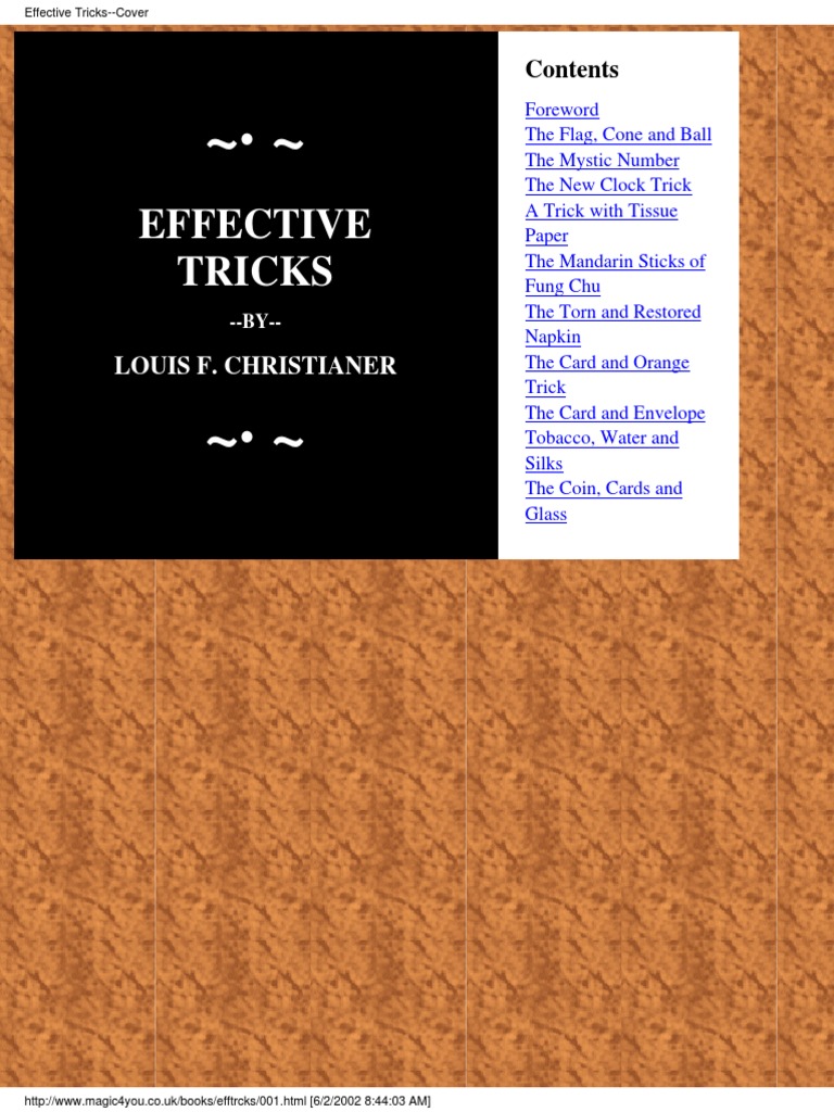 Loius Christainer - Effective Tricks