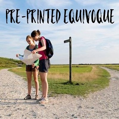 Pre-Printed Equivoque by Dave Arch