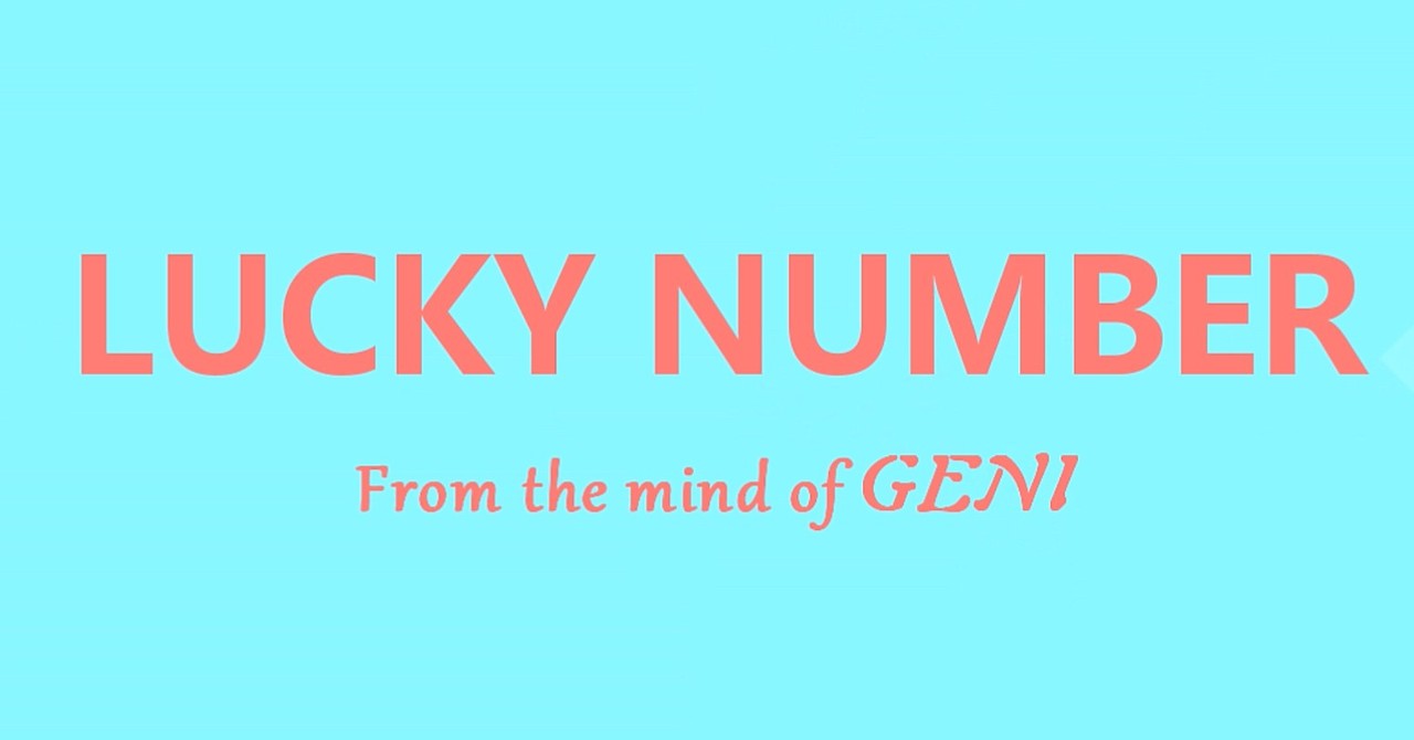 Geni - Lucky Number