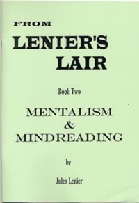 Mentalism and Mindreading Book 2 by Jules Lenier