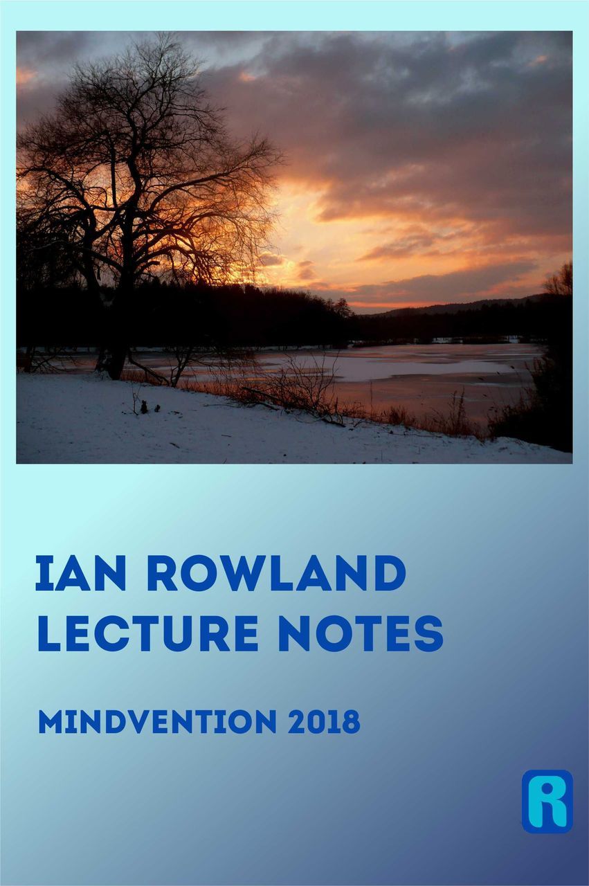 Lecture Notes 2018 Mindvention - Ian Rowland