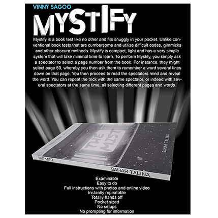 Mystify (Online Instructions) by Vinny Sagoo