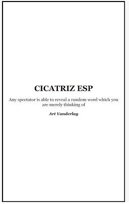 Cicatriz ESP by Art Vanderlay (PDF Download)