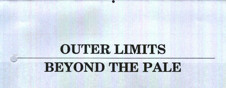 John Bannon - Outer Limits Beyond The Pale (PDF Download)