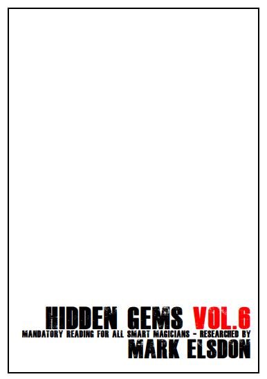 Hidden Gems 6 By Mark Elsdon (PDF Download)