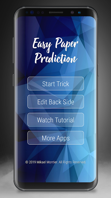 Easy Paper Prediction by Michael Montier (App for Android)