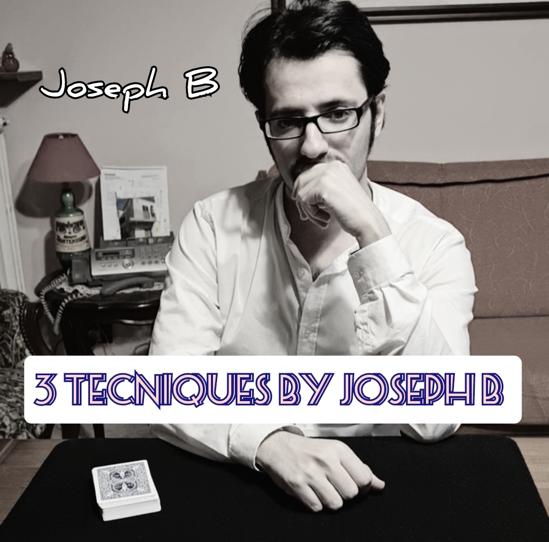 3 Tecniques With A Borrowed Deck by Joseph B (Instant Download)