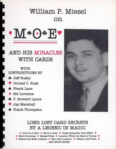 Moe and His Miracles With Cards by William P. Miesel (PDF eBook Magic Download)