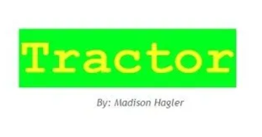 Tractor by Madison Hagler (PDF eBook Download)