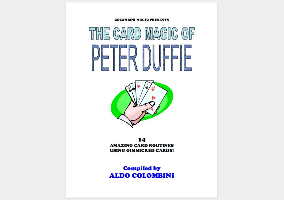 Aldo Colombini - The Card Magic of Peter Duffie (official PDF eBook Magic Download)