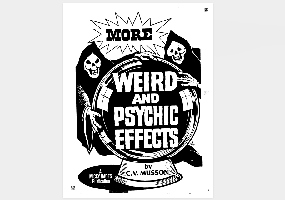 More Weird and Psychic Effects by Clettis Musson (PDF eBook Magic Download)