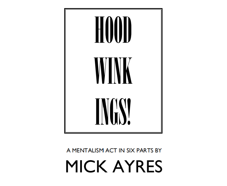 Mick Ayres - Hoodwinkings (Book One in Act-Series) (official PDF eBook Download)