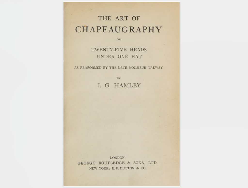 The Art of Chapeaugraphy by John G. Hamley (PDF eBook Download)
