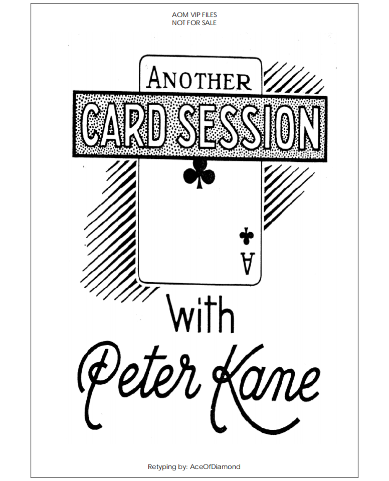 Another Card Session by Peter Kane (PDF eBook Download)