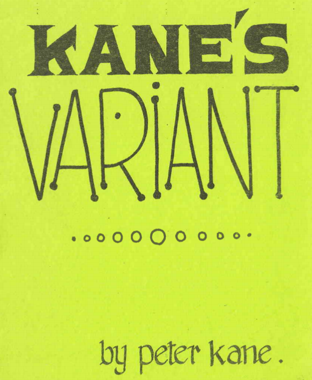 Kane's Variant by Peter Kane (English PDF eBook Download)