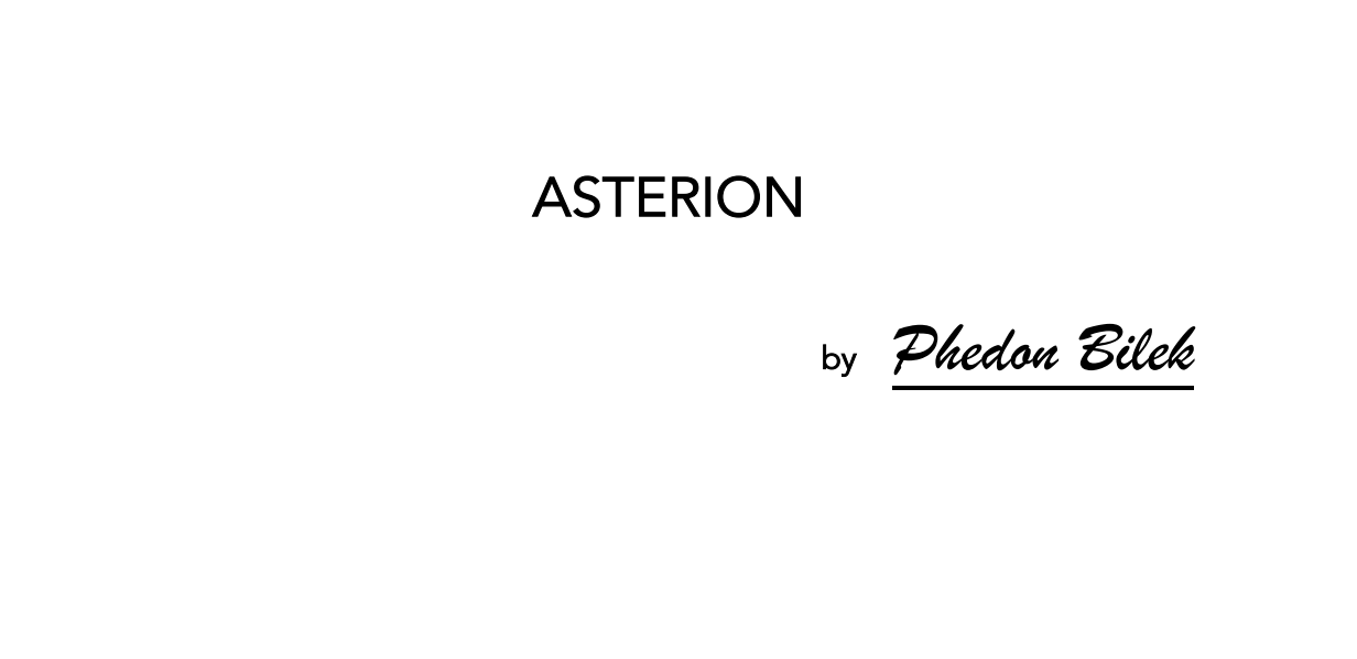 Asterion by Phedon Bilek (PDF eBook Download)