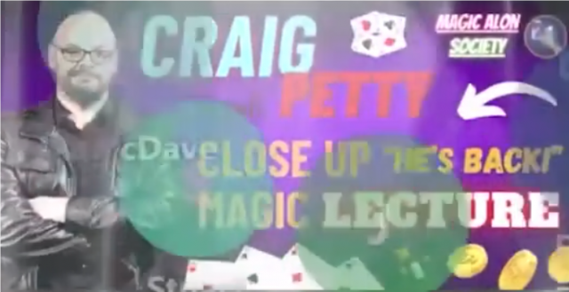 Close Up Magic Lecture by Craig Petty (Mp4 Video Download)