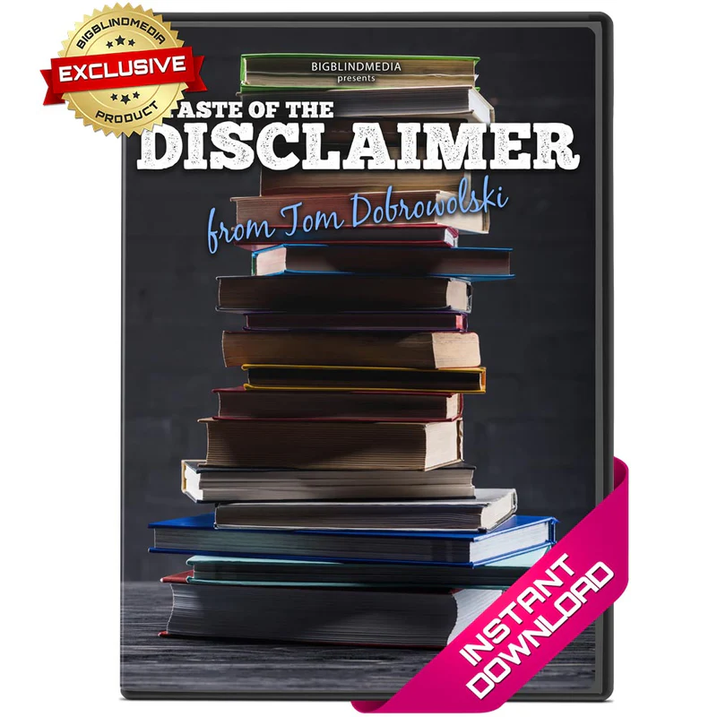 A Taste Of The Disclaimer by Tom Dobrowolski - Bundle (Mp4 Videos Download 1080p FullHD Quality)