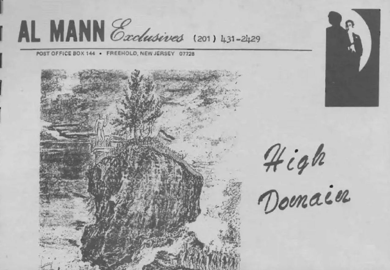 Al Mann - High Domain (PDF eBook Download)