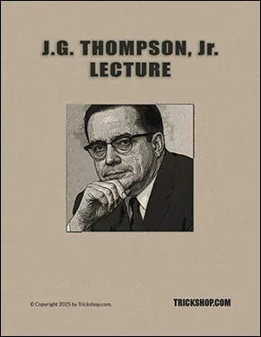 J.G. Thompson Jr. Lecture 2025 (PDF eBook Download)