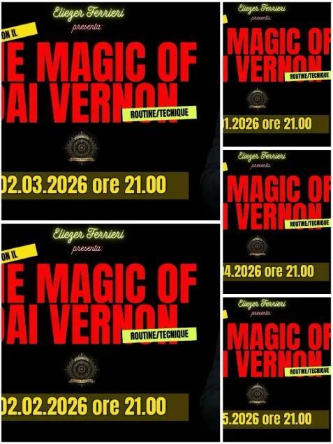 UMI Project Live Conference (Incontri Magici) – THE MAGIC OF DAI VERNON (Studiando Dai Vernon) – Lesson 1-5