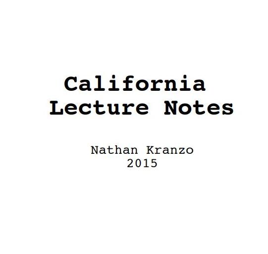 Kranzo Magic - California Lecture Notes
