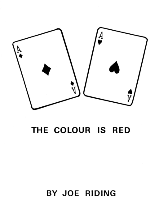 Joe Riding - The Colour is Red