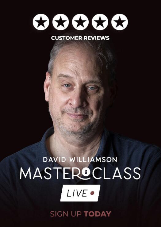 David Williamson Masterclass Live (18th Octob'er 2020)