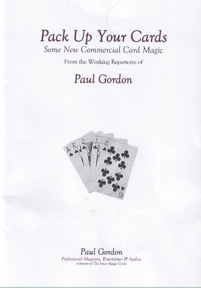 Paul Gordon - Pack Up Your Cards Vol 1