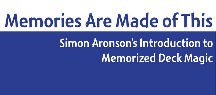 Memories Are Made of This by Simon Aronson