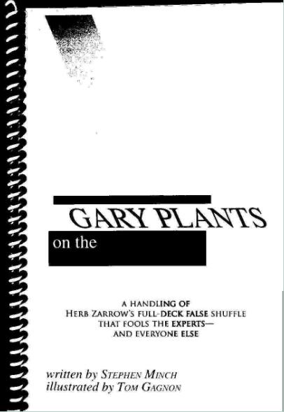 Gary Plants - Gary Plants On The Zarrow Shuffle PDF