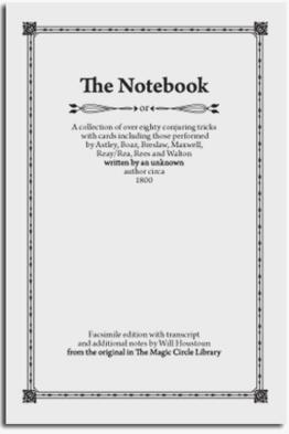Will Houstoun - The Notebook (PDF ebook Download)