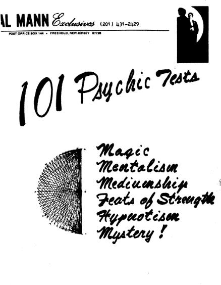 Al Mann - 101 Psychic Tests