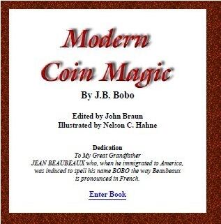 J.B. Bobo - Modern Coin Magic PDF