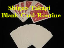Shigeo Takagi - Blank Card Routine