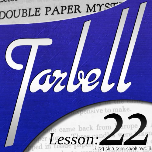Dan Harlan - tarbell 22: Dan Harlan - Double Paper Mysteries