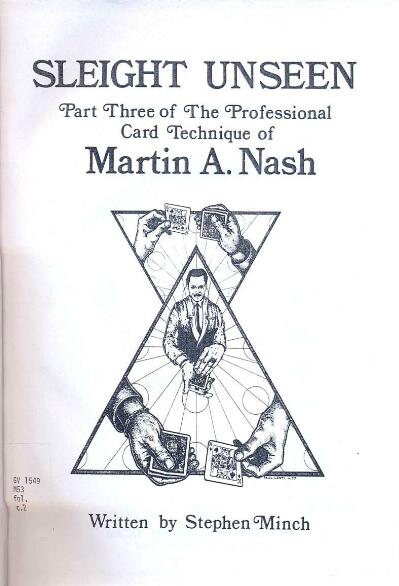 Martin A. Nash - Sleight Unseen